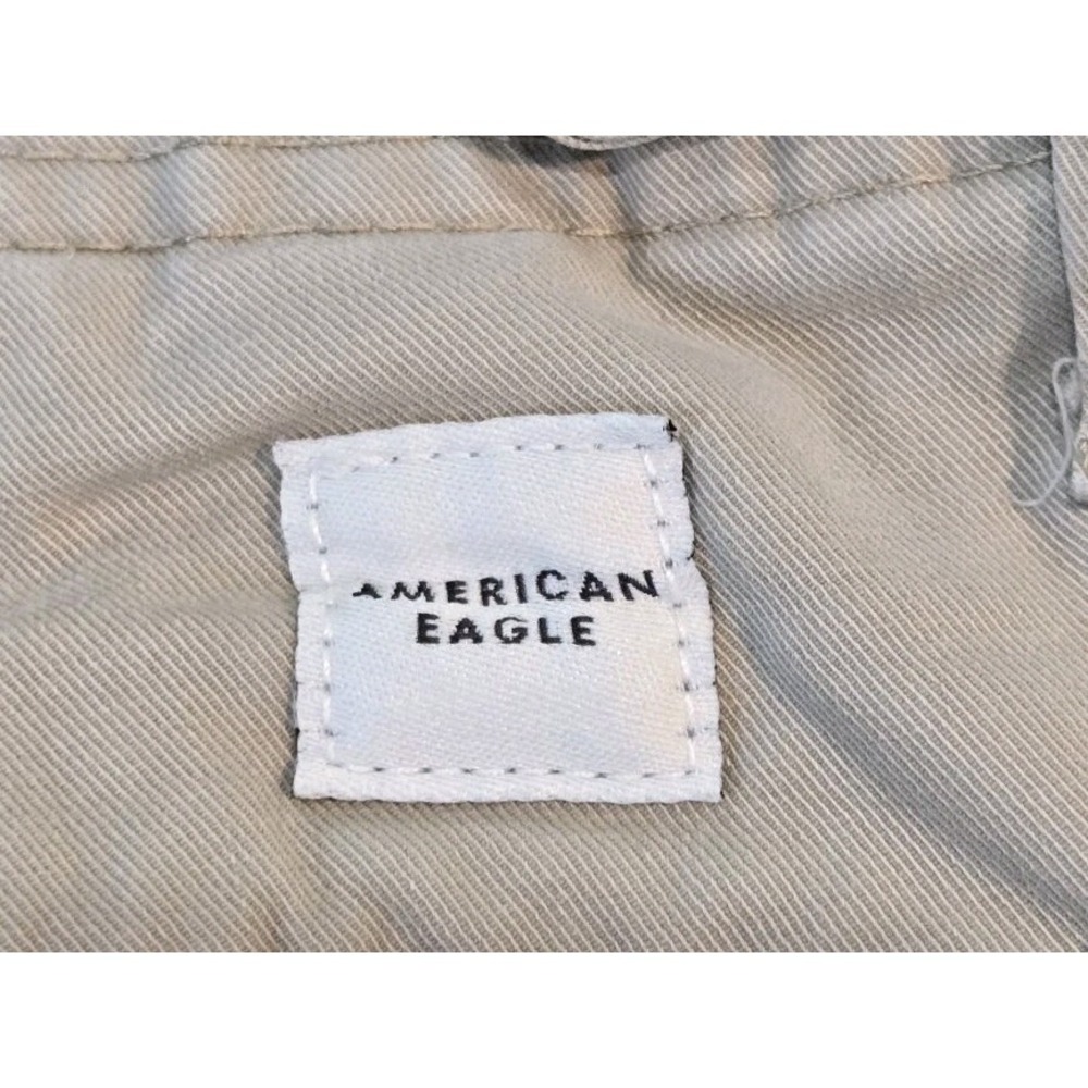 American Eagle Outfitters Cargo Shorts Mens 32 Beige Flex Canvas 10 Inseam - Picture 3 of 11